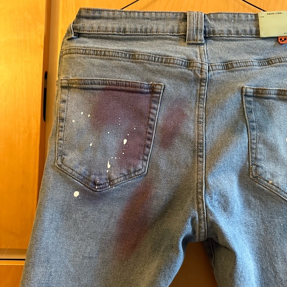 Off White Denim Virgil Abloh Paint Spray Splatter Skinny Jeans - Picture 8 of 13